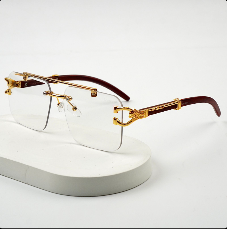 Transition Black- Rimless Sunglasses For Men