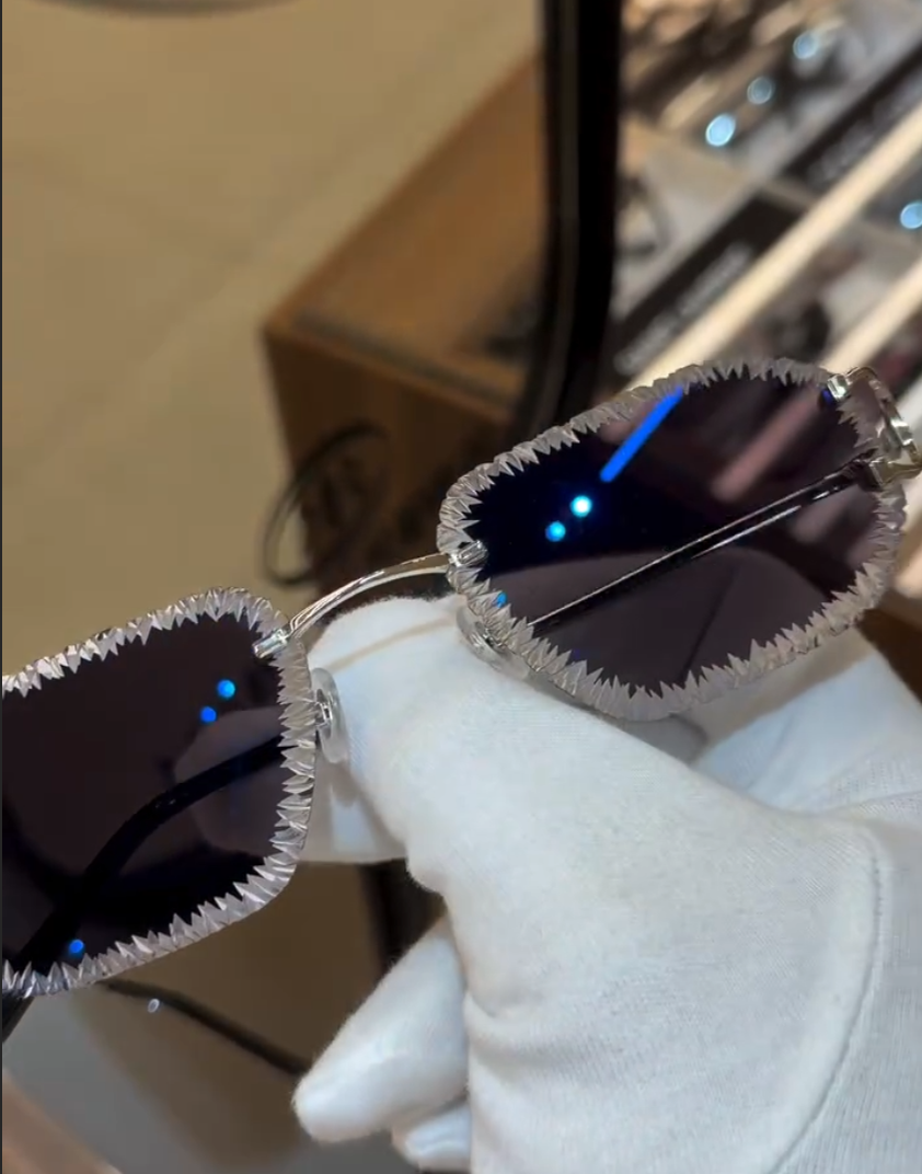 Urban FRED Rimless - Diamond Cut Lens Sunglasses VVip