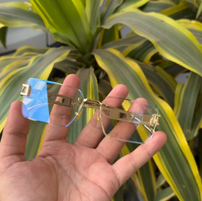 Urban  FRED Rimless - Diamond Cut Lens Sunglasses VVip